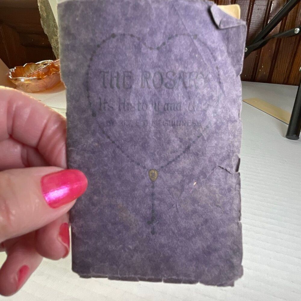 Antique booklet “ The Rosary. It’s History and use”1921.